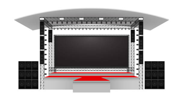istock red stage and speaker with led screen on the truss system on the white background 1768594360