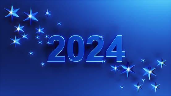 2024text with glitter background