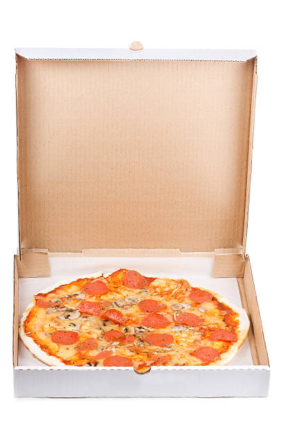 istock pepperoni pizza in open paper box 176859508