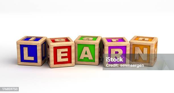 Learn Stock Photo - Download Image Now - Alphabet, Block Shape, Capital Letter