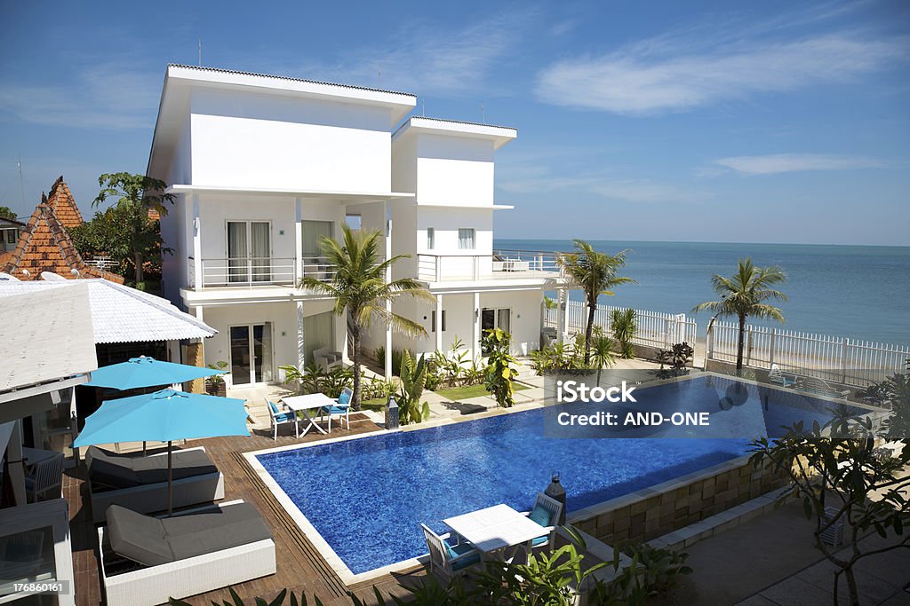 Luxury villa - Lizenzfrei Strand Stock-Foto