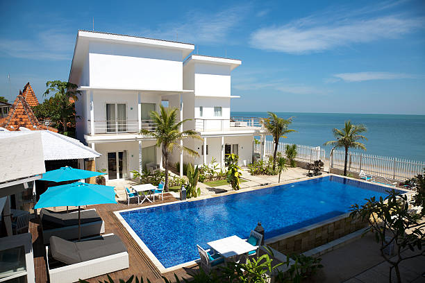 вилла luxury - villa holiday villa swimming pool house стоковые фото и изображения