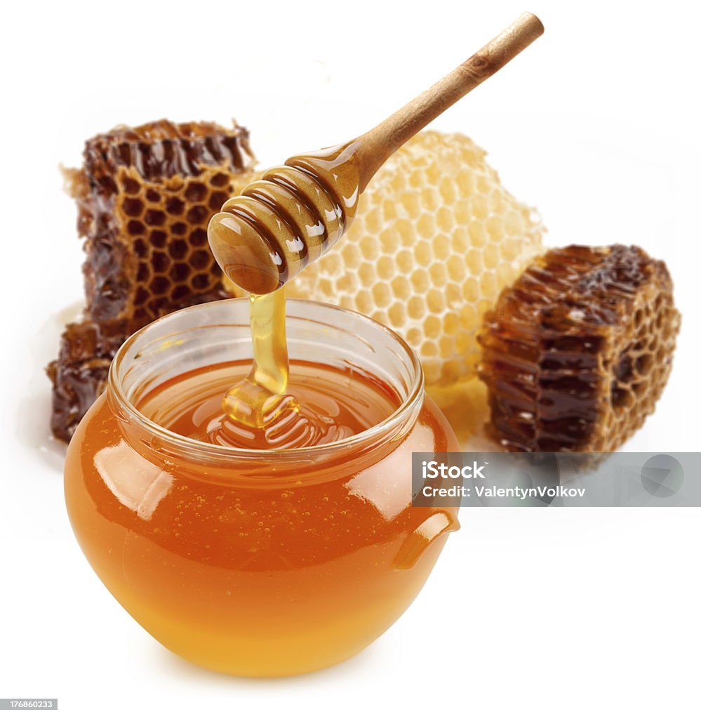 Một Cây Gậy Gỗ Trong Lọ Thủy Tinh Mật Ong Với Tổ Ong Hình ảnh Sẵn ...