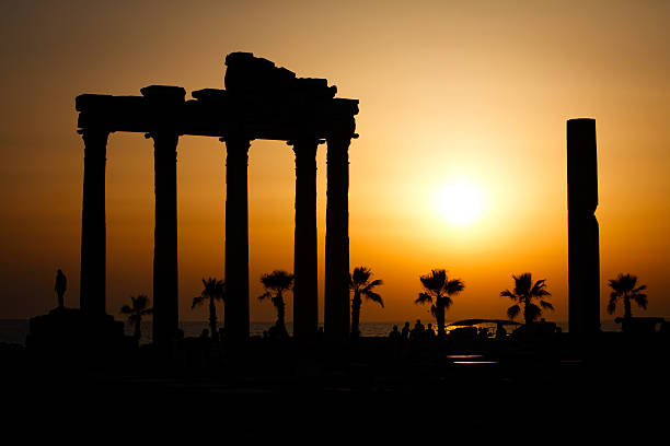 Ruins of Apollo's temple stock photo