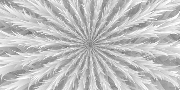 istock Abstract background with fractal white flower. Fantasy fractal texture. Vector Illustration. 1768608329