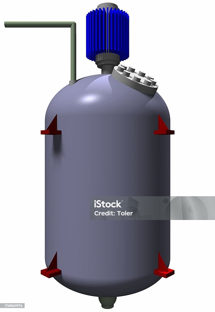 화학분야 리액터입니다 무색 표면 - 로열티 프리 공장-산업 건물 스톡 사진