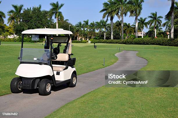 Empty Golf Cart Stock Photo - Download Image Now - Golf Course, Golf Cart, Florida - US State