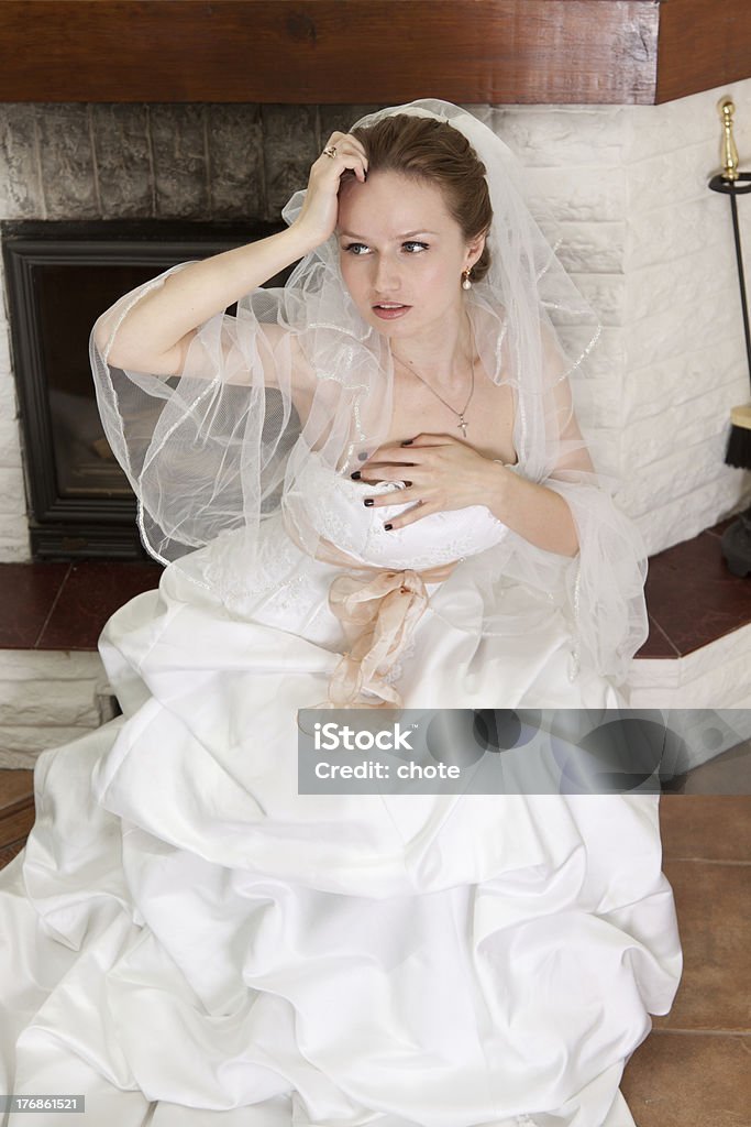 Heureuse mariée au mariage. - Photo de Adulte libre de droits