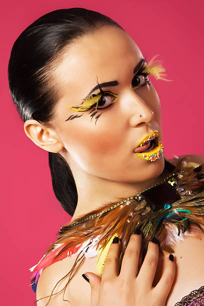 istock Seductive woman with bright makeup 176861758