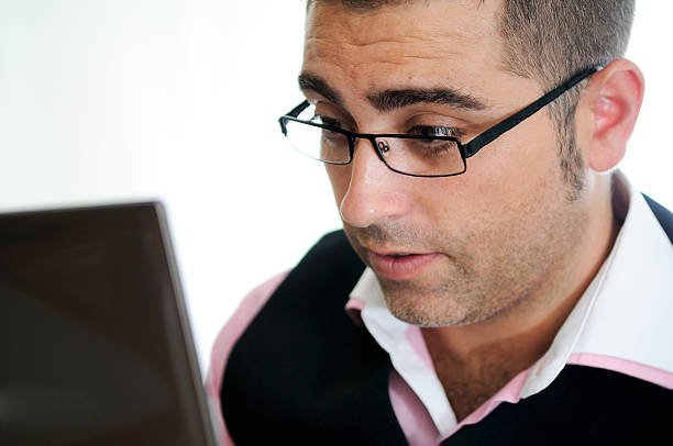 istock Business man with a laptop 176862125