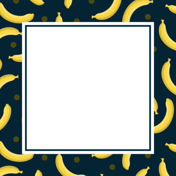 70+ Banana On Blue Background Stock Illustrations, Royalty-Free Vector ...