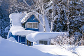 dacha in  snowdrift
