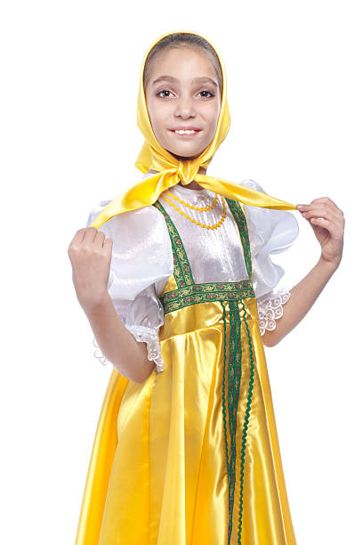 istock Girl wearing russian dancing costume 176862273