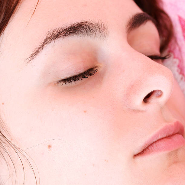 istock Beautiful young woman sleeping. 176862535
