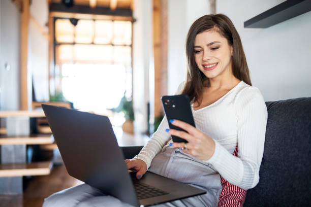 istock Banking from home is so easy and convenient. 1768635354