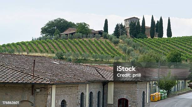 San Regolo In Chianti Stock Photo - Download Image Now - Agriculture, Architecture, Crop - Plant