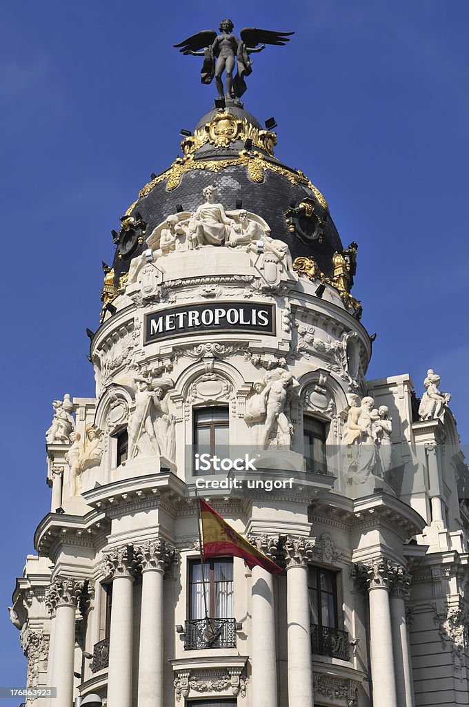 Budynek Metrópolis, Madryt - Zbiór zdjęć royalty-free (Aleja)
