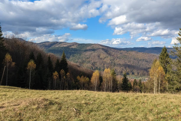 istock Autumn mountain landscape with cloudy sky. 1768639450