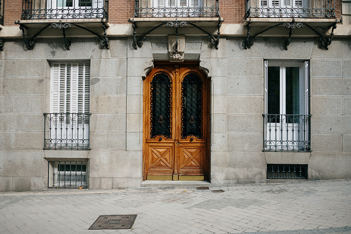 Stunning colonial door in San Cristobal de las Casas, Chiapas, Mexico