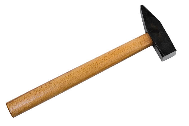 hand hammer isolated stock photo