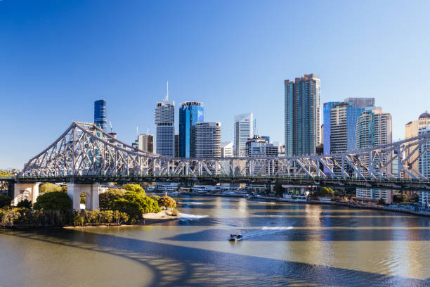 istock Story Bridge and Brisbane Skyline in Australia 1768654293