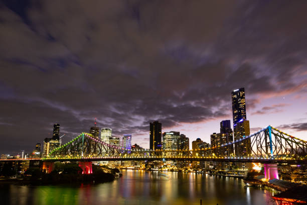 istock Story Bridge and Brisbane Skyline in Australia 1768654363