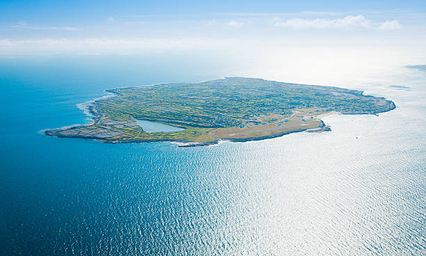 Vue aérienne de l'île de Inisheer - Photo