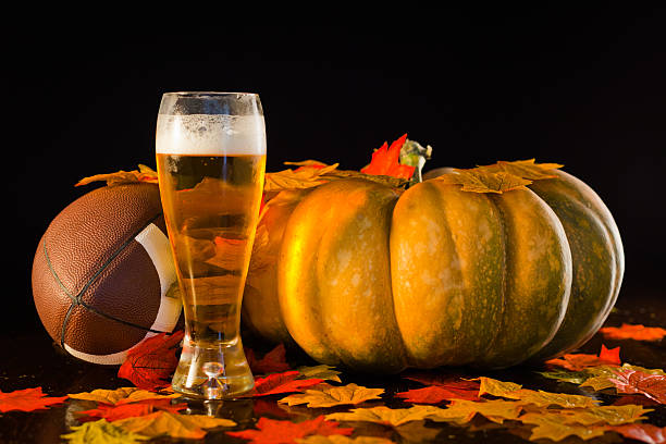 October Touchdown stock photo