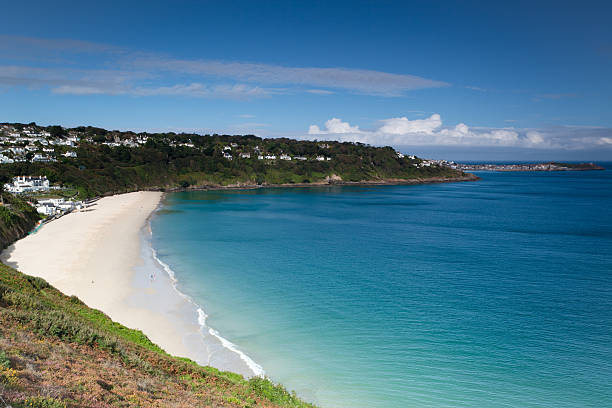 Carbis Bay Carbis Bay and St Ives st ives cornwall stock pictures, royalty-free photos & images