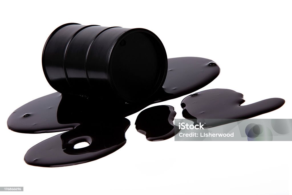 Barile di petrolio - Foto stock royalty-free di Colore nero