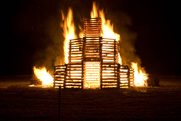 Bonfire stock photo