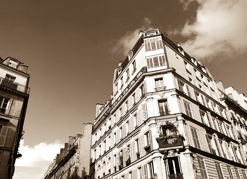 Paris, France: Buildings in the 9th Arrondissement