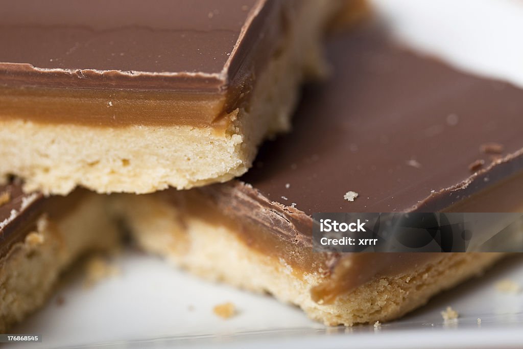 Millionaire's Ciastko Shortbread, zbliżenie - Zbiór zdjęć royalty-free (Ciastko shortbread)