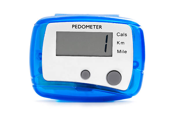 Journey of a thousand miles... Pedometer - first step. pedometer photos stock pictures, royalty-free photos & images