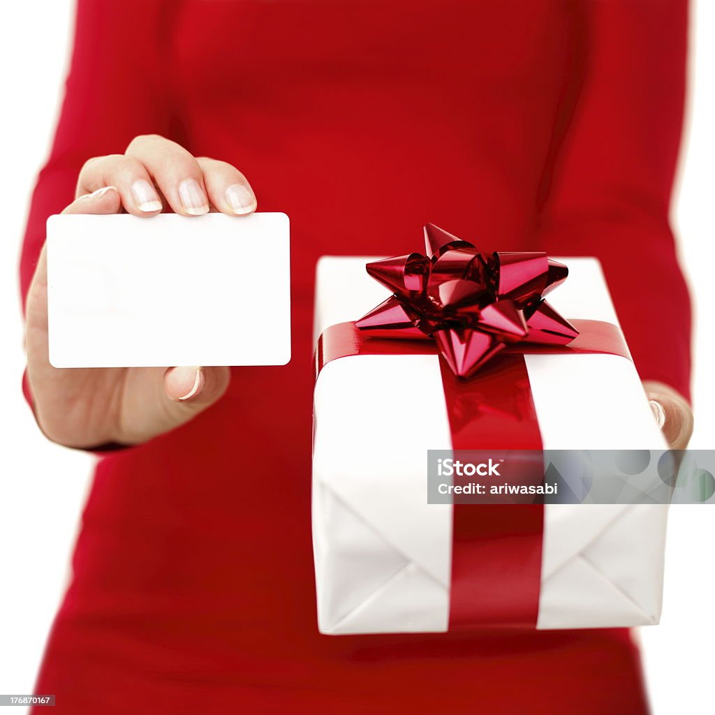 크리스마스 선물 및 기프트 카드 - 로열티 프리 산타 클로스 스톡 사진