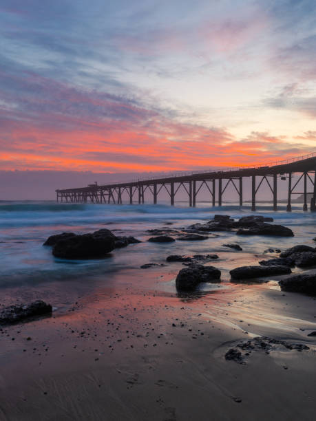 istock Sunrise over rocky coastline 1768707577