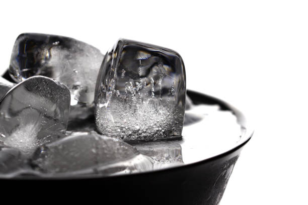 istock Black bowl filled to the brim with ice 1768708290
