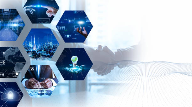 istock Smart city, digital world, Global communication network concept. 6G Business graph. Global business. 1768713198
