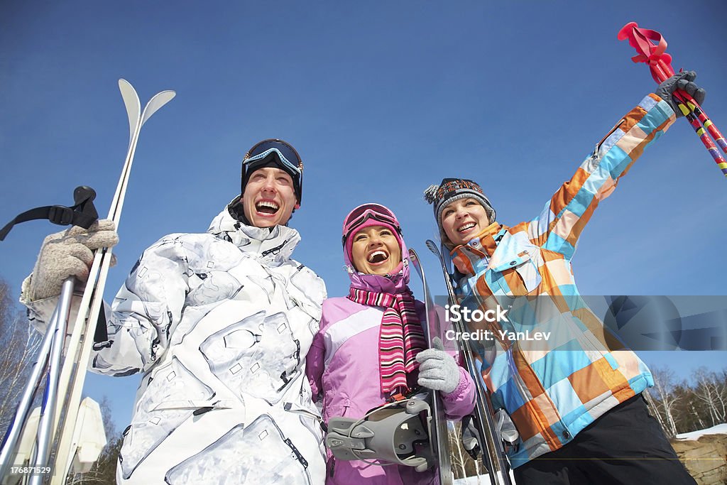 Skifahren Personen - Lizenzfrei Abenteuer Stock-Foto