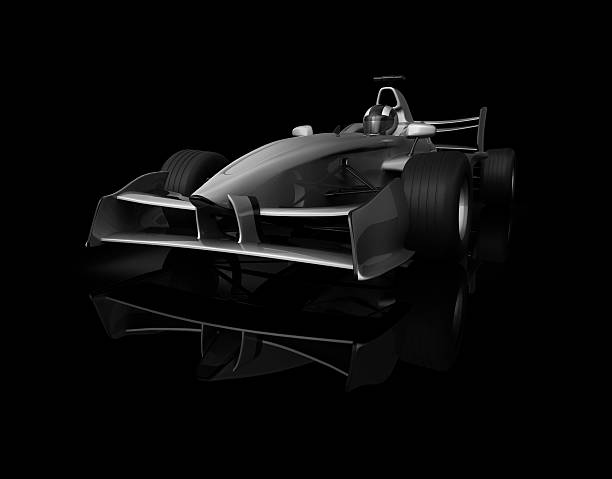 istock 3D white open-wheel single-seater car race Car 176871625