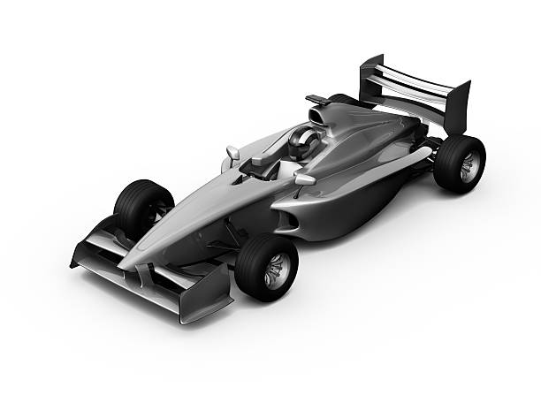 istock 3D white open-wheel single-seater car race Car 176871628