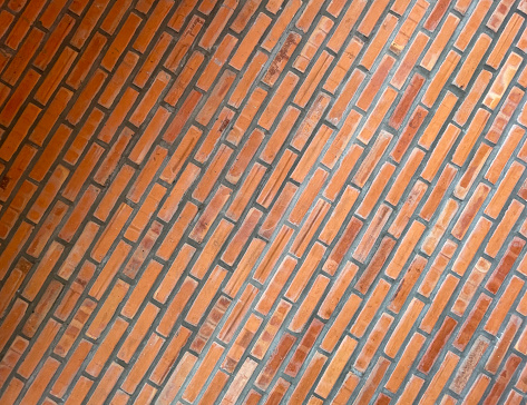Abstract image of bricks in a pagoda in Can Tho city