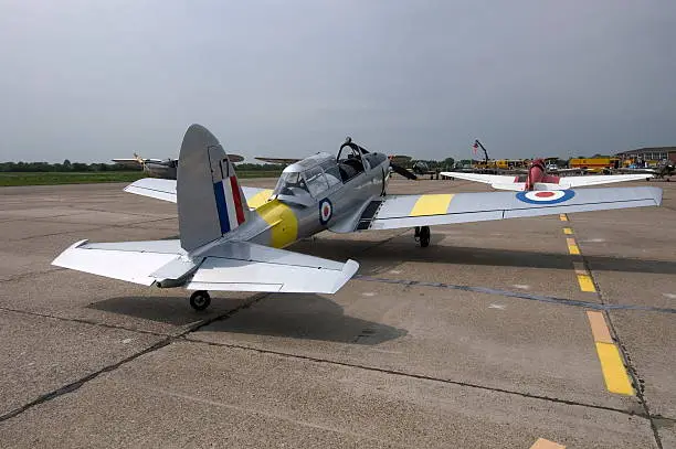 Old dutch fighterplane displayed at Eelde airport