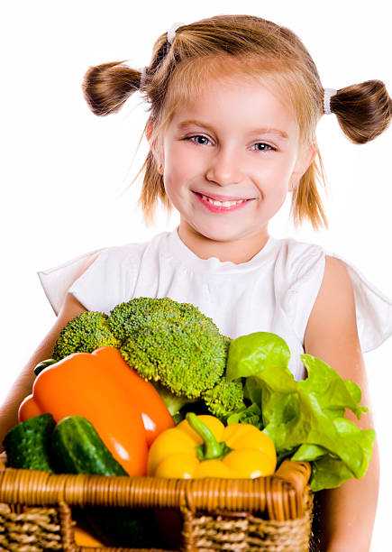 istock Little girl with the vegetables 176872045