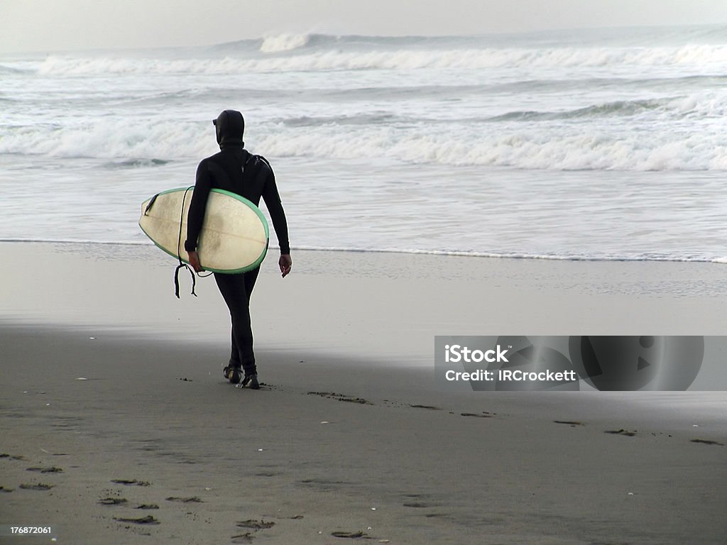 Never Too Cold to Surf It's never too cold to go surfing in Northern California. San Francisco - California Stock Photo