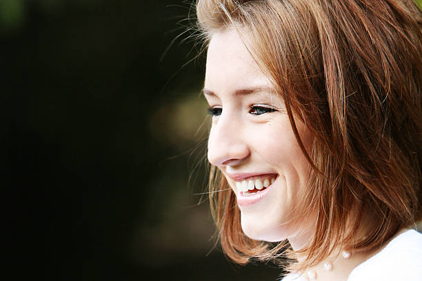 istock Side Profile Close Up of Young Woman. 176873143