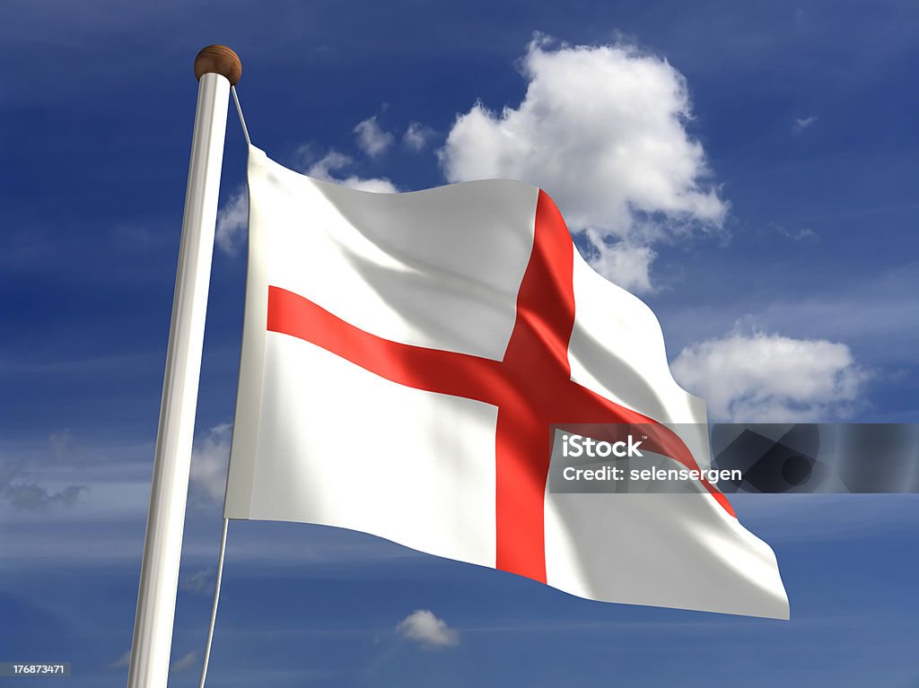 Inglaterra bandera (con trazado de recorte - Foto de stock de Aire libre libre de derechos