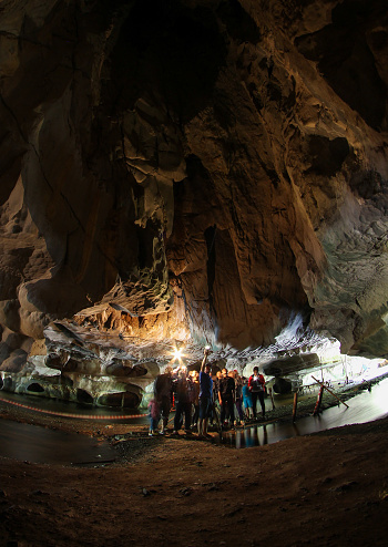 Limestone cave, one of the famous tourist destinations of Kien Giang province, Vietnam