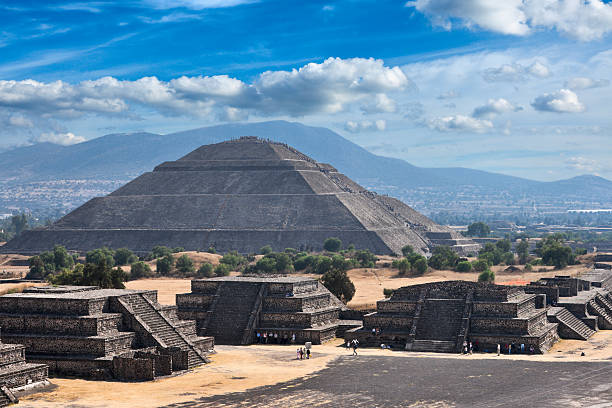 teotihuacan piramidy - teotihuacan zdjęcia i obrazy z banku zdjęć