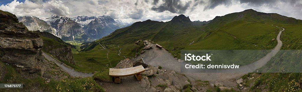 Grindelwald-primeiro panorama - Royalty-free Alpes Europeus Foto de stock